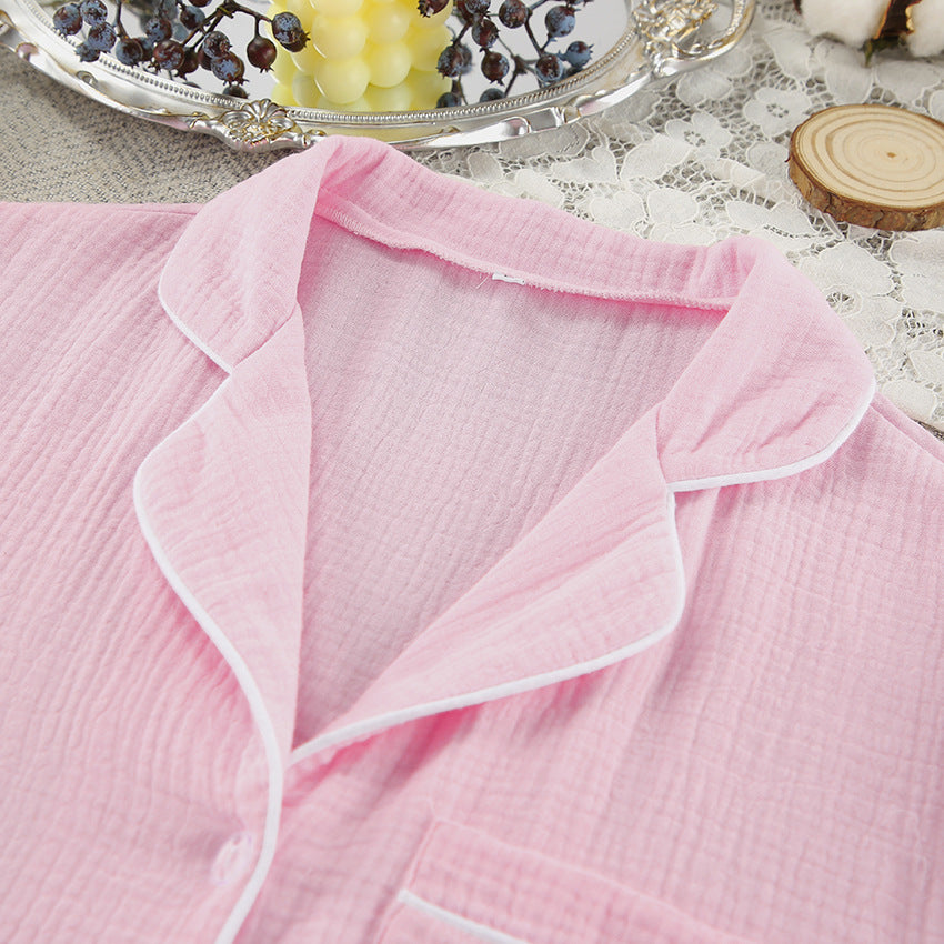 Muslin Cotton Pajama Set | Shirt & Shorts | Niviski