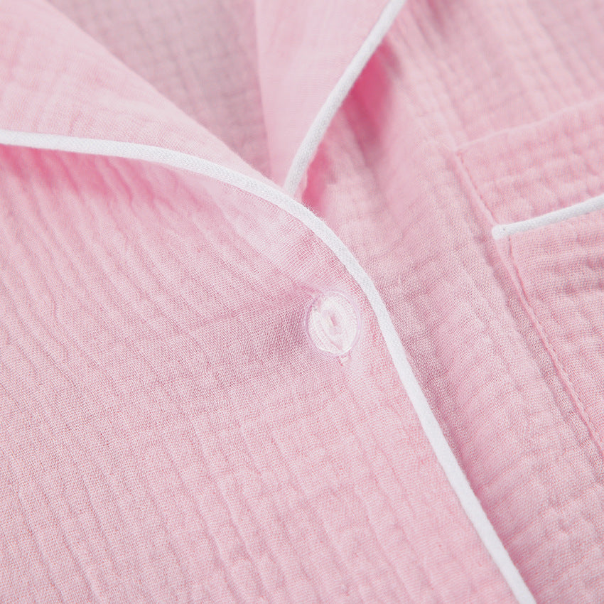 Muslin Cotton Pajama Set | Shirt & Shorts | Niviski