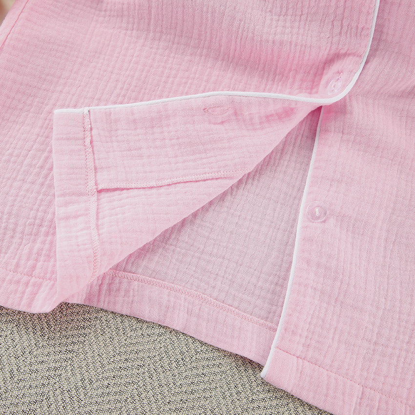 Muslin Cotton Pajama Set | Shirt & Shorts | Niviski