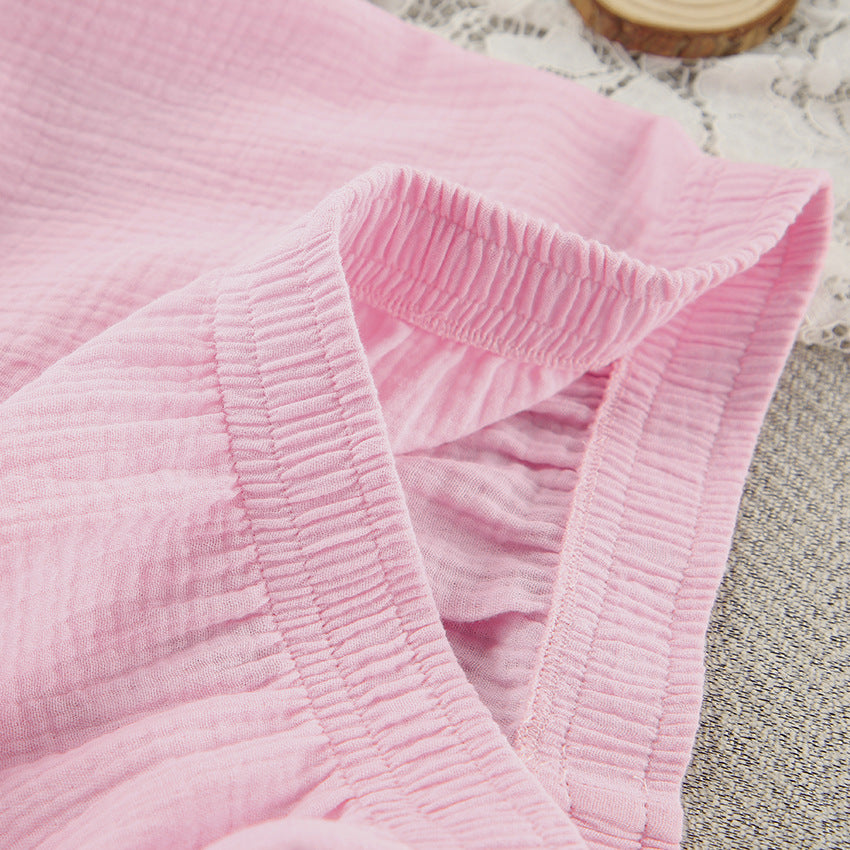 Muslin Cotton Pajama Set | Shirt & Shorts | Niviski